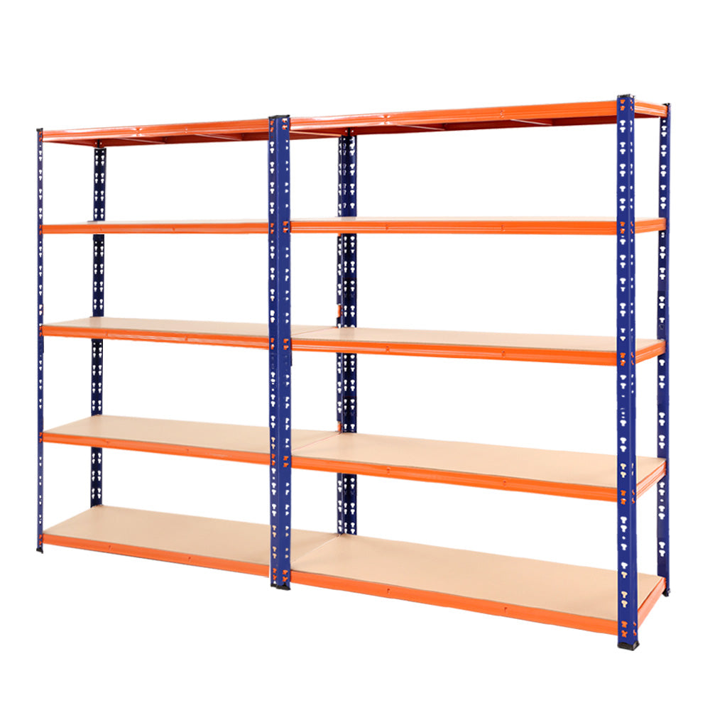 Giantz 2.4MX1.8M Garage Shelving Warehouse Rack Pallet Racking Storage Steel Orange&amp;Blue