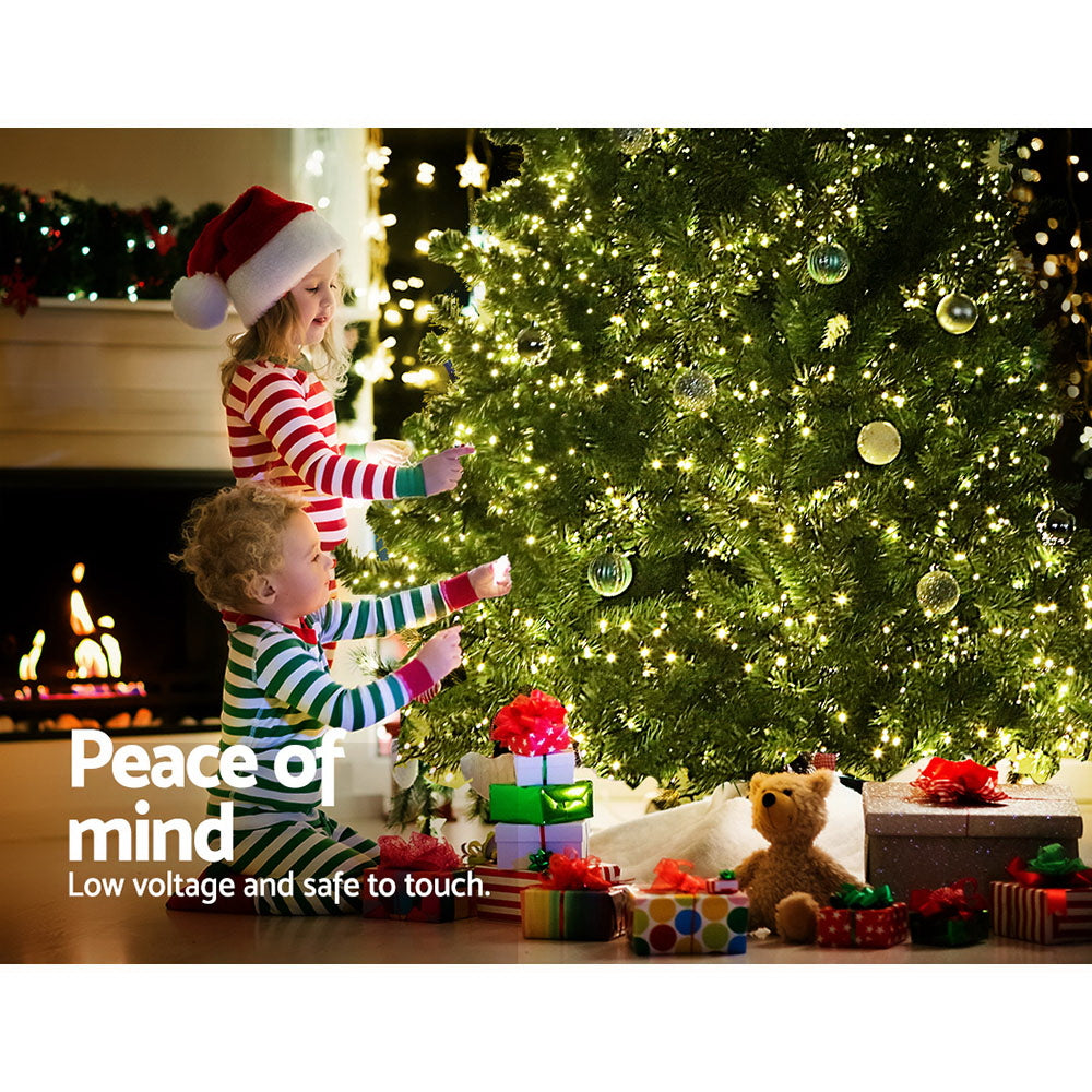 Jingle Jollys Christmas Tree 2.1M Xmas Tree with 3000 LED Lights Warm White