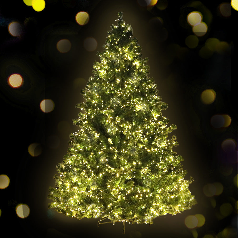 Jingle Jollys Christmas Tree 2.1M Xmas Tree with 3000 LED Lights Warm White