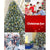 Jingle Jollys Christmas Tree 2.4M Xmas Trees Decorations Snowy 1500 Tips
