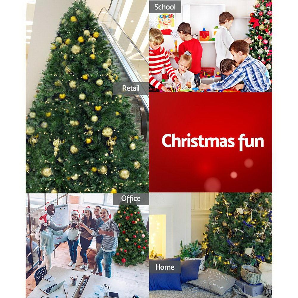 Jingle Jollys Christmas Tree 2.4M Xmas Trees Decorations Pine-Needle 2100 Tips
