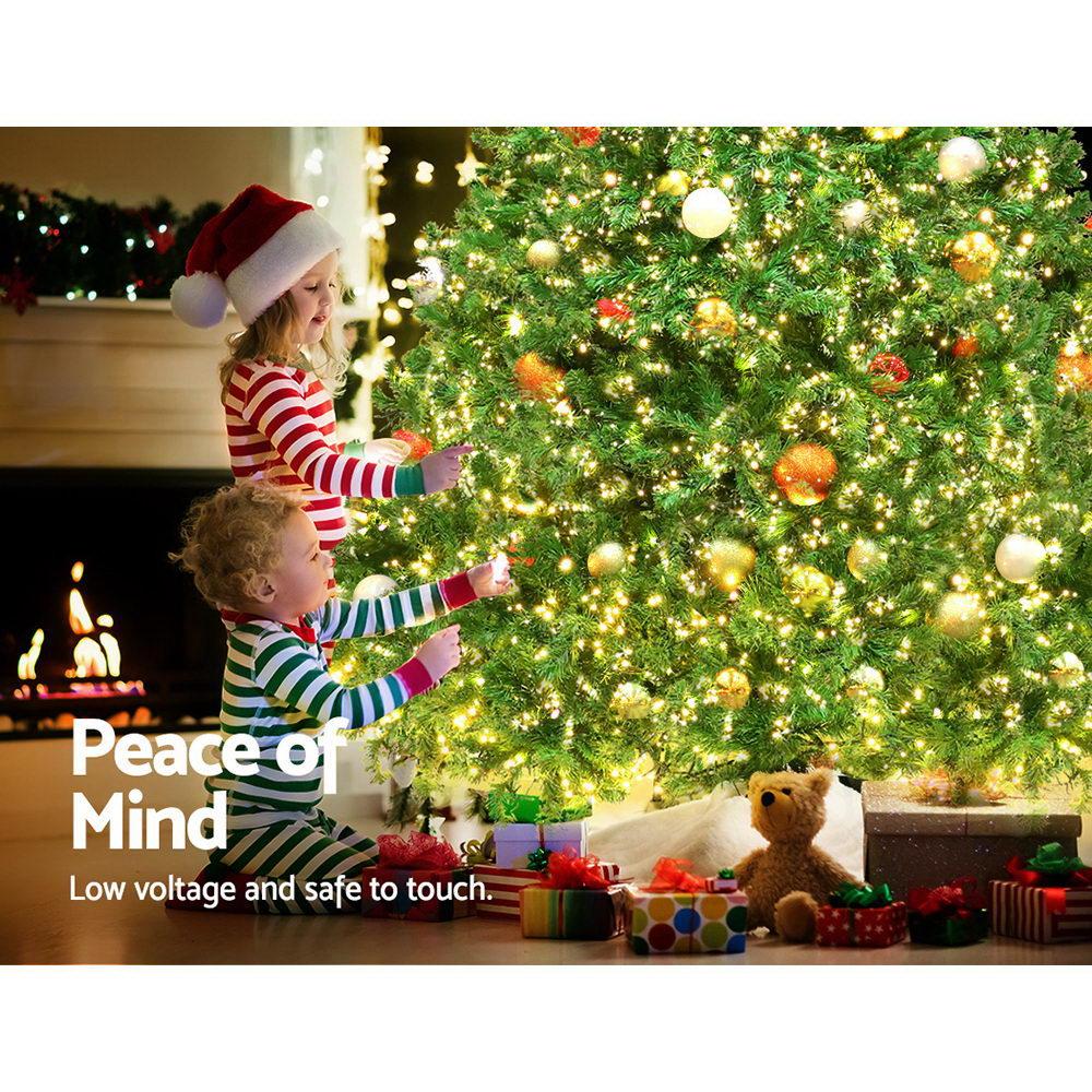 Jingle Jollys Christmas Tree 2.4M Xmas Tree with 3190 LED Lights Warm White