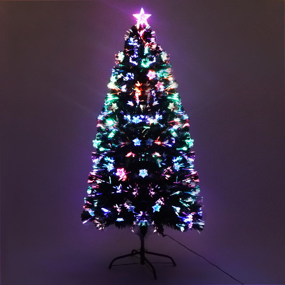 Jingle Jollys Christmas Tree 1.2M LED Xmas trees with Lights Multi Colour