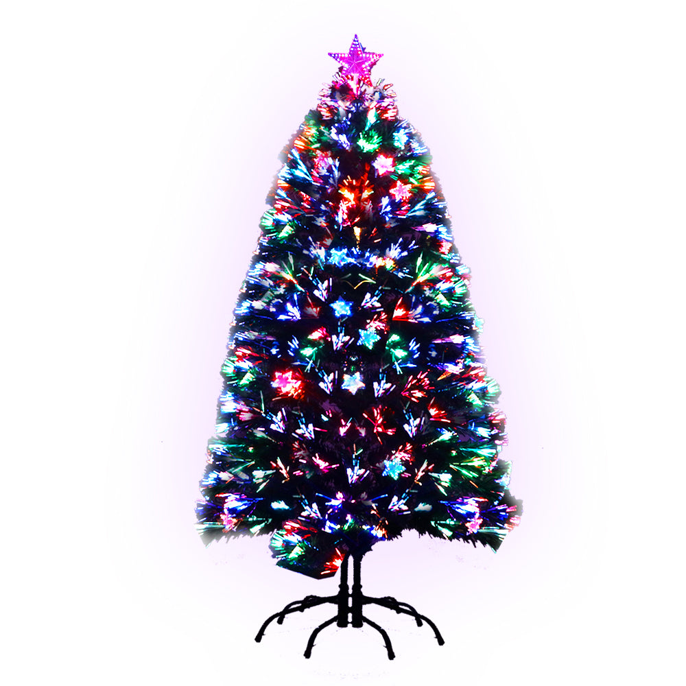 Jingle Jollys Christmas Tree 1.5M LED Xmas trees with Lights Multi Colour