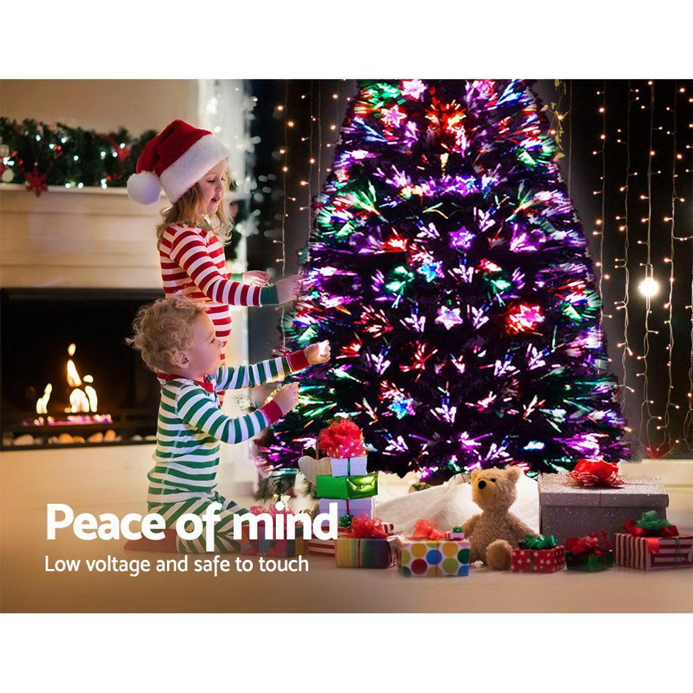 Jingle Jollys Christmas Tree 1.5M LED Xmas trees with Lights Multi Colour