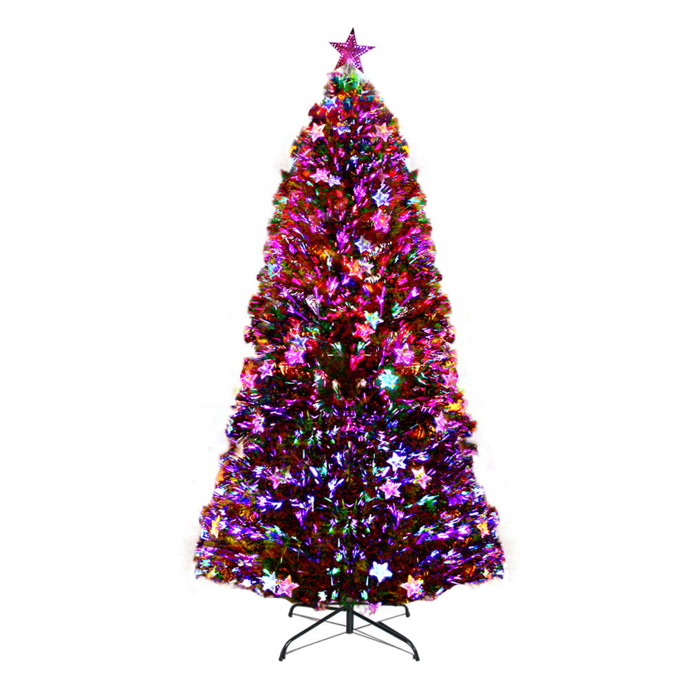 Jingle Jollys Christmas Tree 1.8M LED Xmas trees with Lights Multi Colour