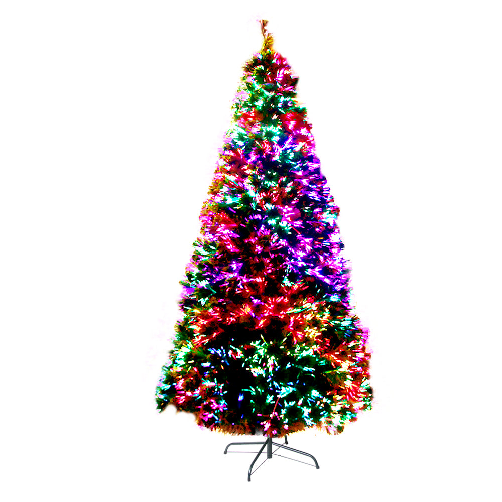 Jingle Jollys Christmas Tree 1.8M LED Xmas trees Optic Fibre Multi Colour