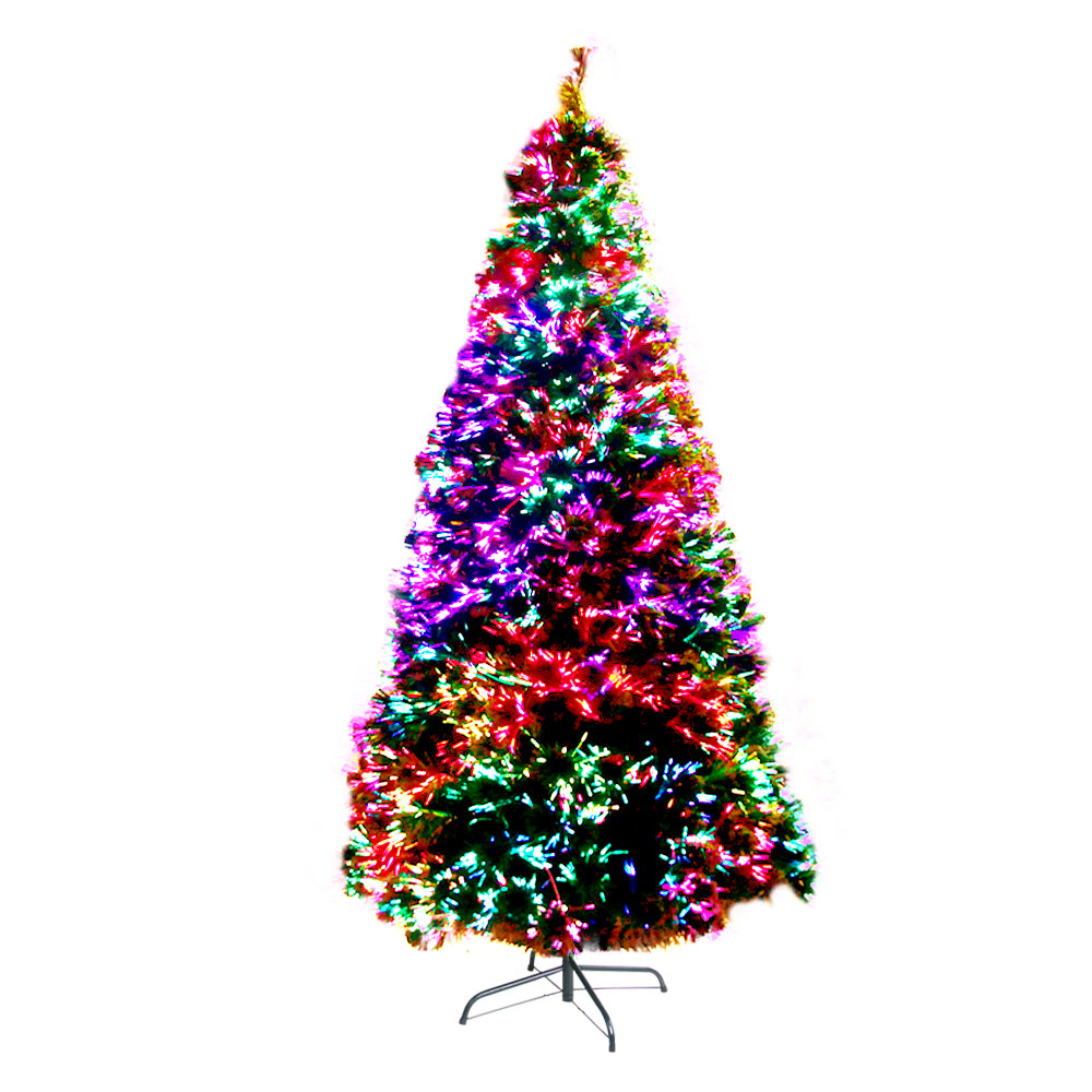 Jingle Jollys Christmas Tree 1.8M LED Xmas trees Optic Fibre Multi Colour