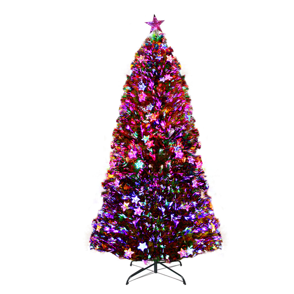 Jingle Jollys Christmas Tree 2.1M LED Xmas trees with Lights Multi Colour