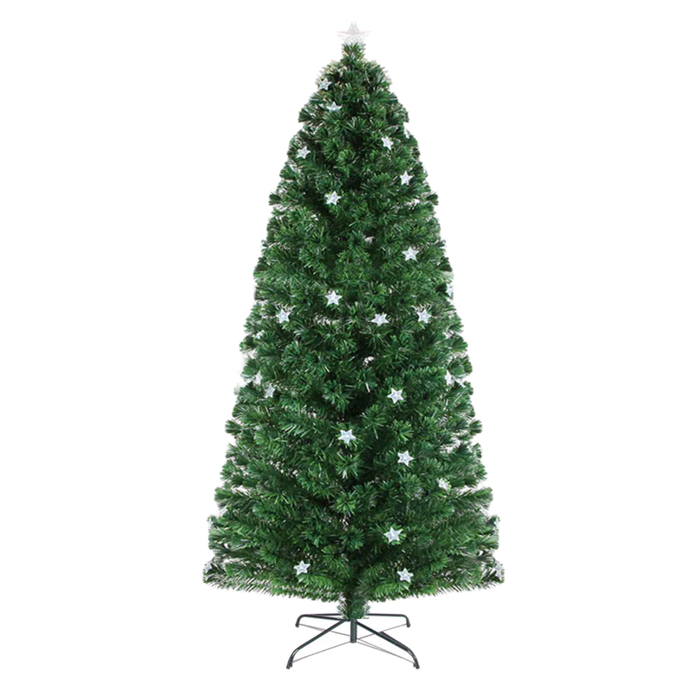 Jingle Jollys Christmas Tree 2.1M LED Xmas trees with Lights Multi Colour