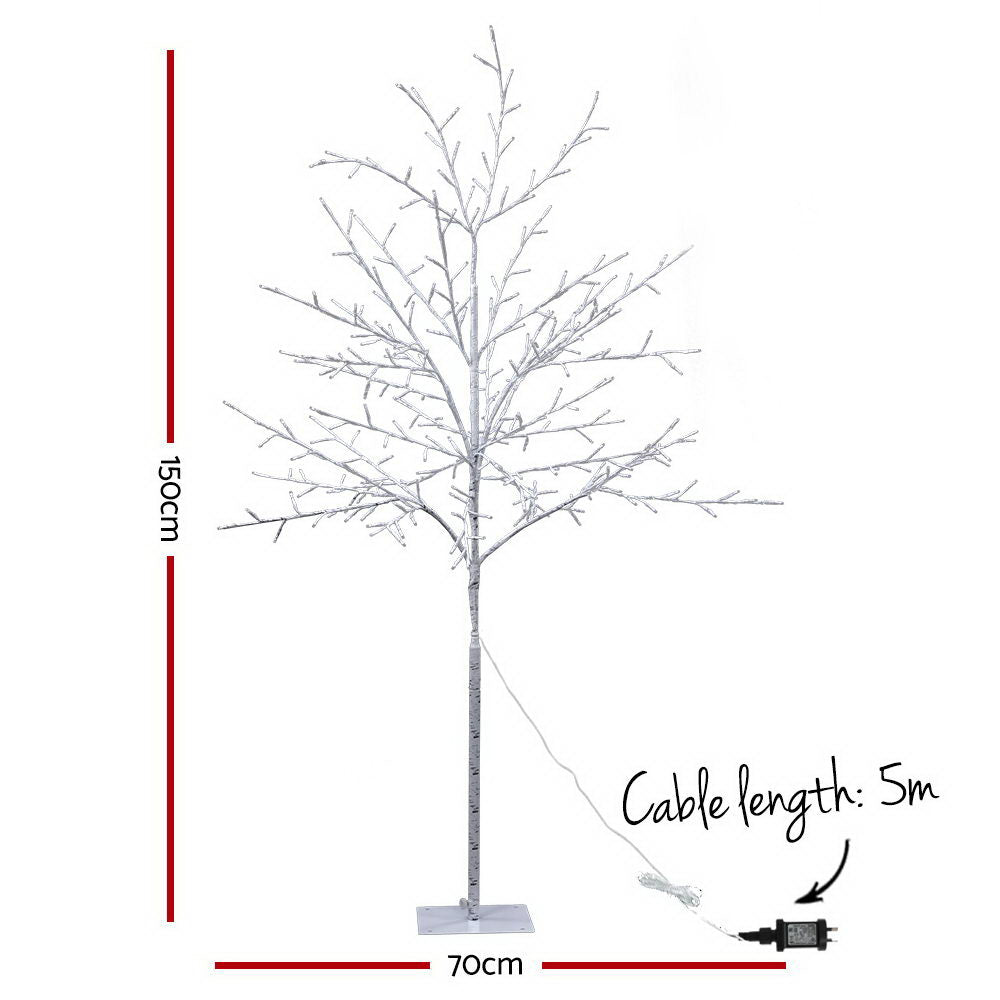 Jingle Jollys Christmas Tree 1.5M 304 LED Trees With Lights Warm White