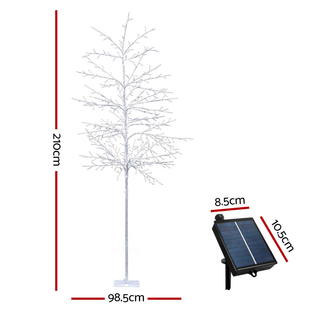 Jingle Jollys Solar Christmas Tree 2.1M 480 LED Trees With Lights