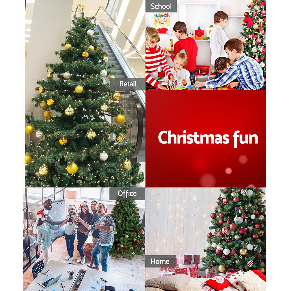 Jingle Jollys Christmas Tree 1.8M Xmas Trees Green Decorations 800 Tips