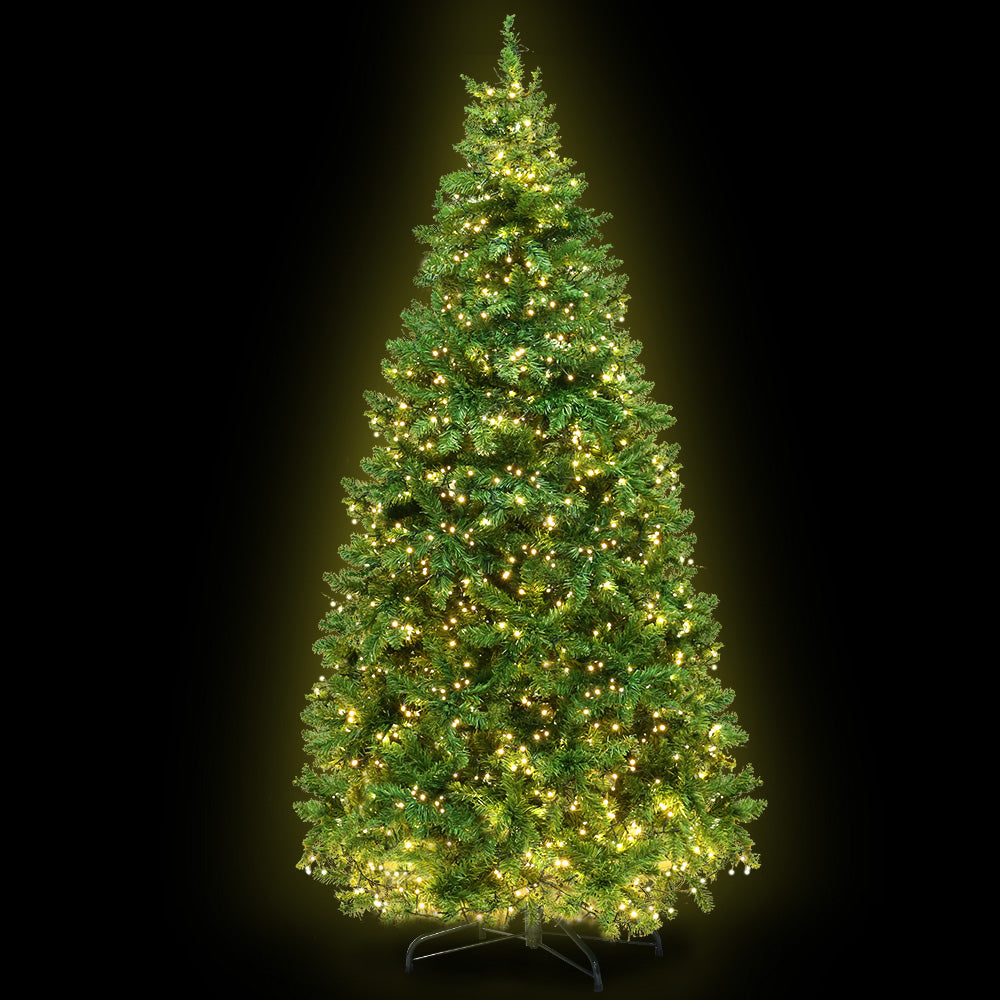 Jingle Jollys Christmas Tree 1.8M With 874 LED Lights Warm White Green