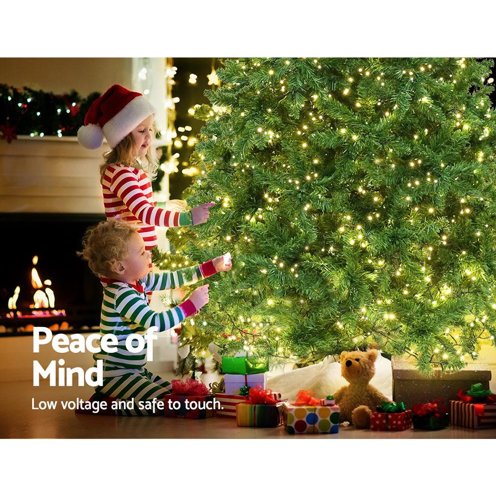 Jingle Jollys Christmas Tree 1.8M With 874 LED Lights Warm White Green