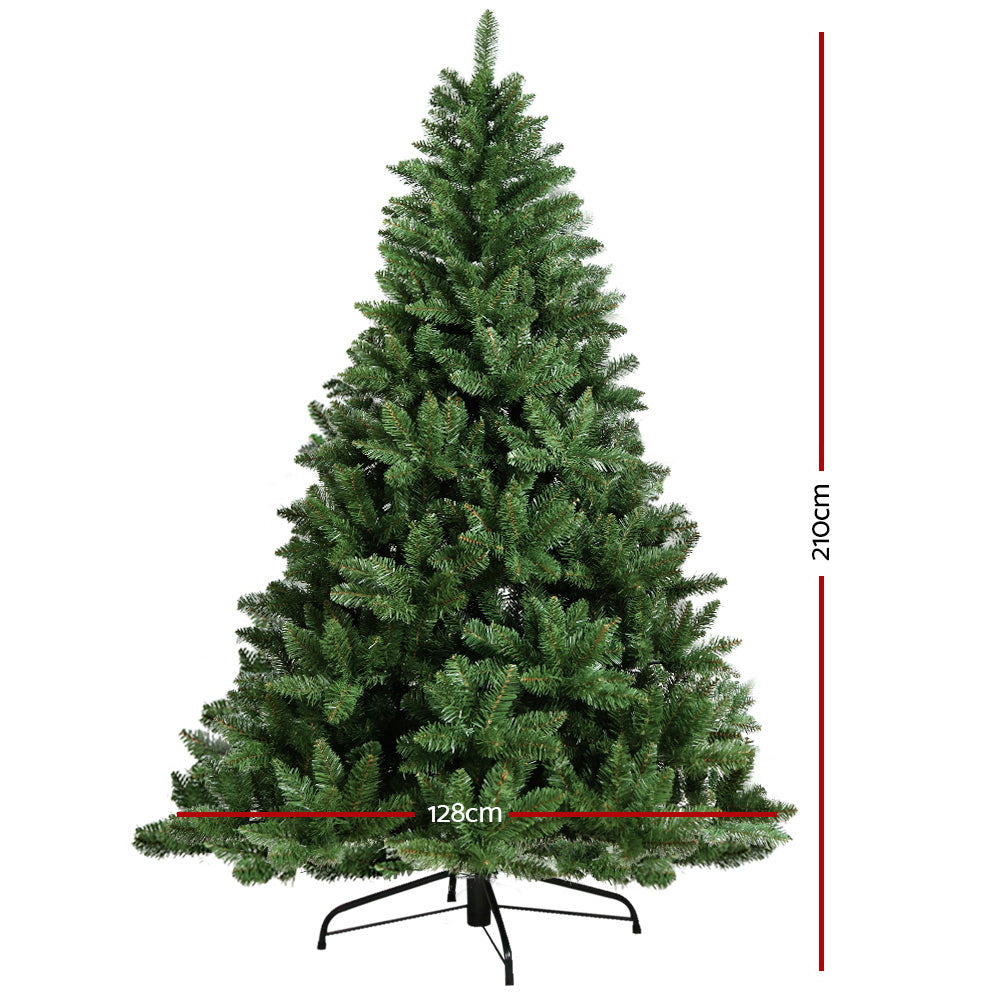 Jingle Jollys Christmas Tree 2.1M Xmas Trees Green Decorations 1000 Tips