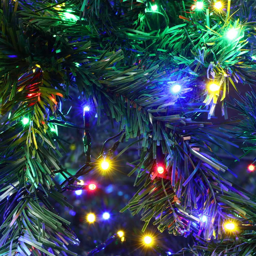 Jingle Jollys Christmas Tree 2.1M Green With 1134 LED Lights Multi Colour