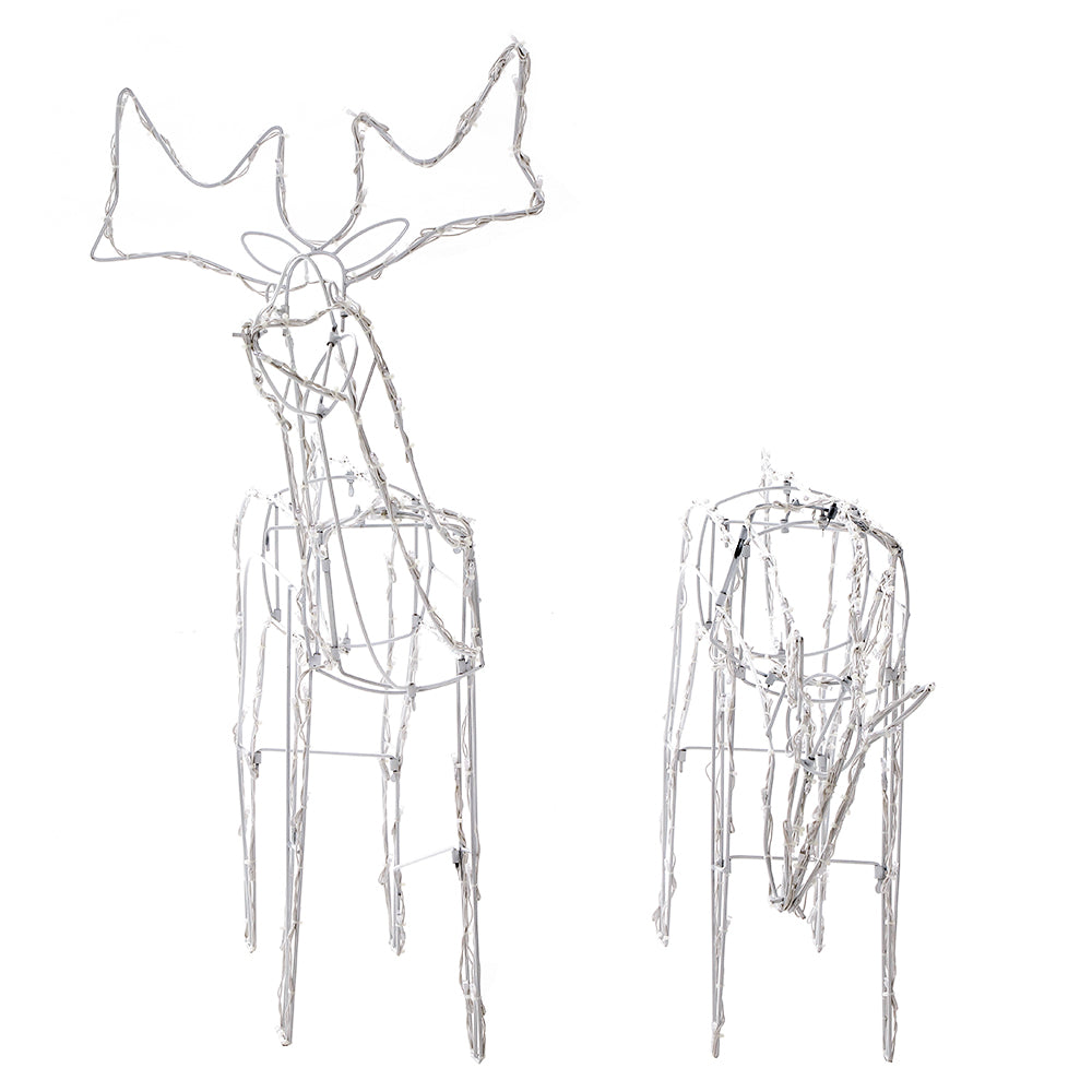 Jingle Jollys Christmas Motif Lights LED Rope Reindeer Waterproof Solar Powered