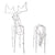 Jingle Jollys Christmas Motif Lights LED Rope Reindeer Waterproof Solar Powered