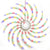 Jingle Jollys Christmas Motif Lights LED Spinner Light Waterproof Colourful