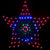 Jingle Jollys Christmas Lights Motif LED Star Net Waterproof Outdoor Colourful