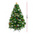 Christmas Tree Kit Xmas Decorations Colorful Plastic Ball Baubles with LED Light 2.1M Type2