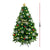 Christmas Tree Kit Xmas Decorations Colorful Plastic Ball Baubles with LED Light 2.4M Type2