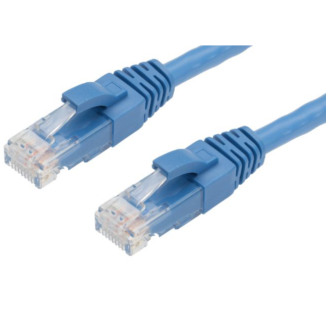 0.5m CAT6 RJ45-RJ45 Pack of 50 Ethernet Network Cable. Blue
