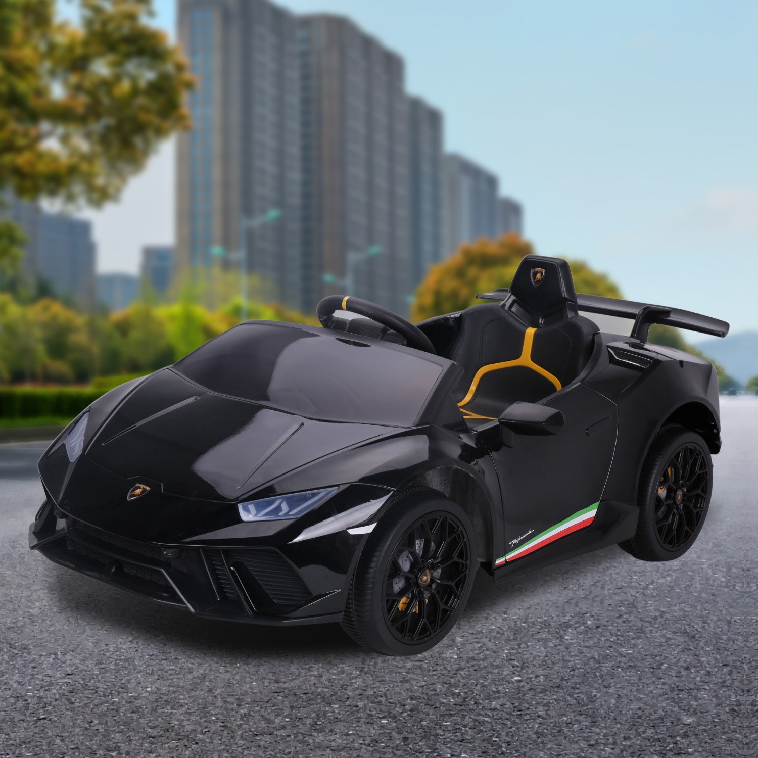 Lamborghini Performante Kids Electric Ride On Car  Black