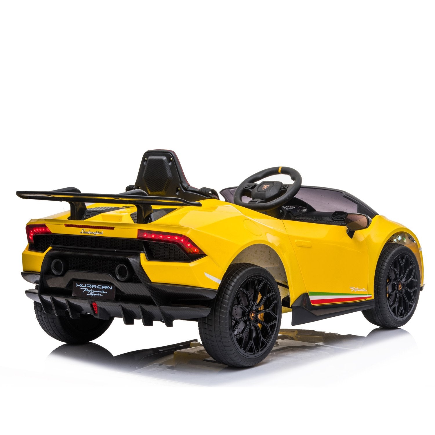 Lamborghini Performante Kids Electric Ride On Car Remote Control - Yellow