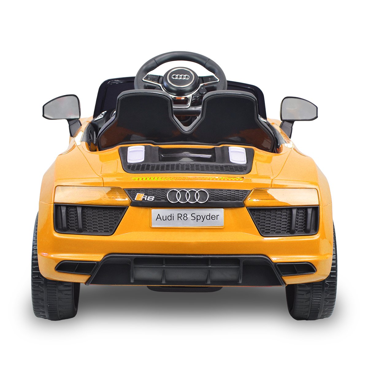 R8 Spyder Audi Licensed Kids Electric Ride On Car Yellow