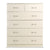 Tallboy Dresser 6 Chest of Drawers Storage Cabinet 85 x 39.5 x 105cm