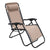 Zero Gravity Reclining Deck Camping Chair - Beige