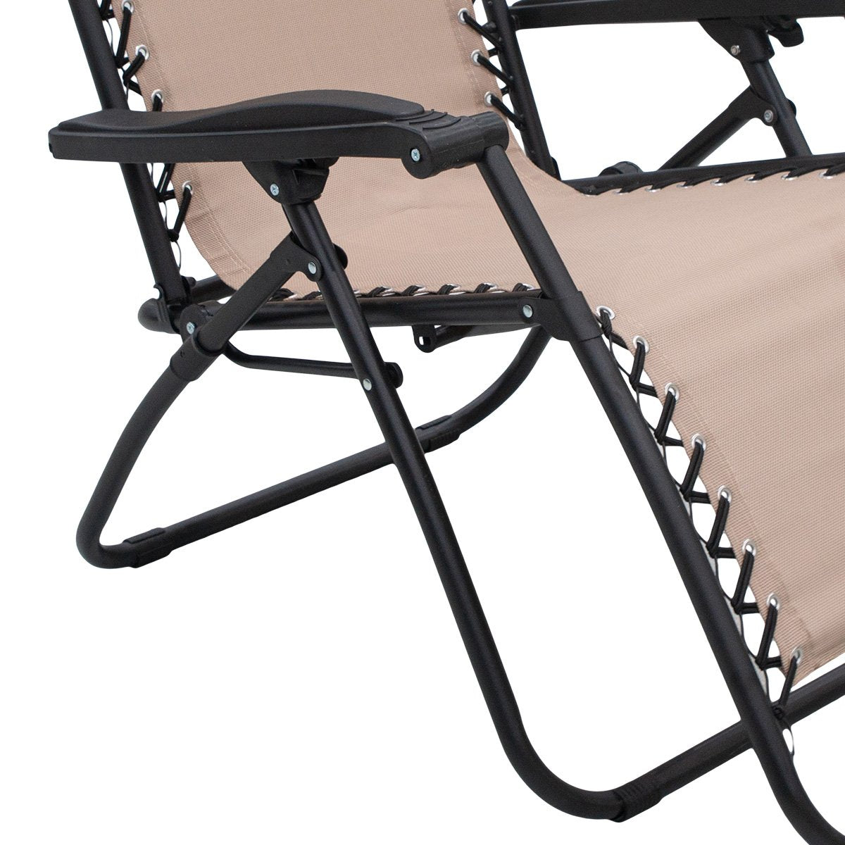 Zero Gravity Reclining Deck Camping Chair - Beige