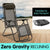 Zero Gravity Reclining Deck Chair - Black