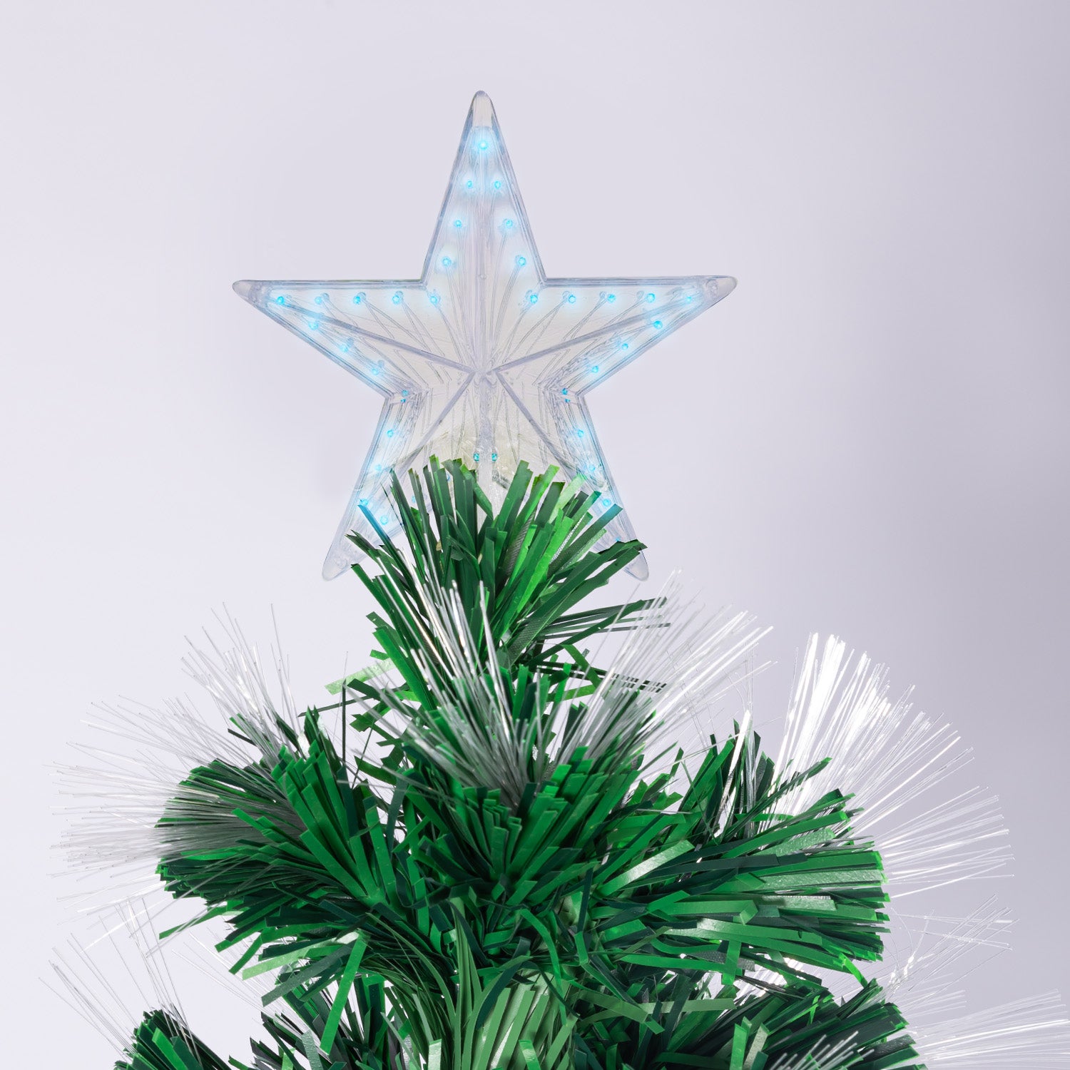 Christabelle 1.2m Enchanted Pre Lit Fibre Optic Christmas Tree Stars