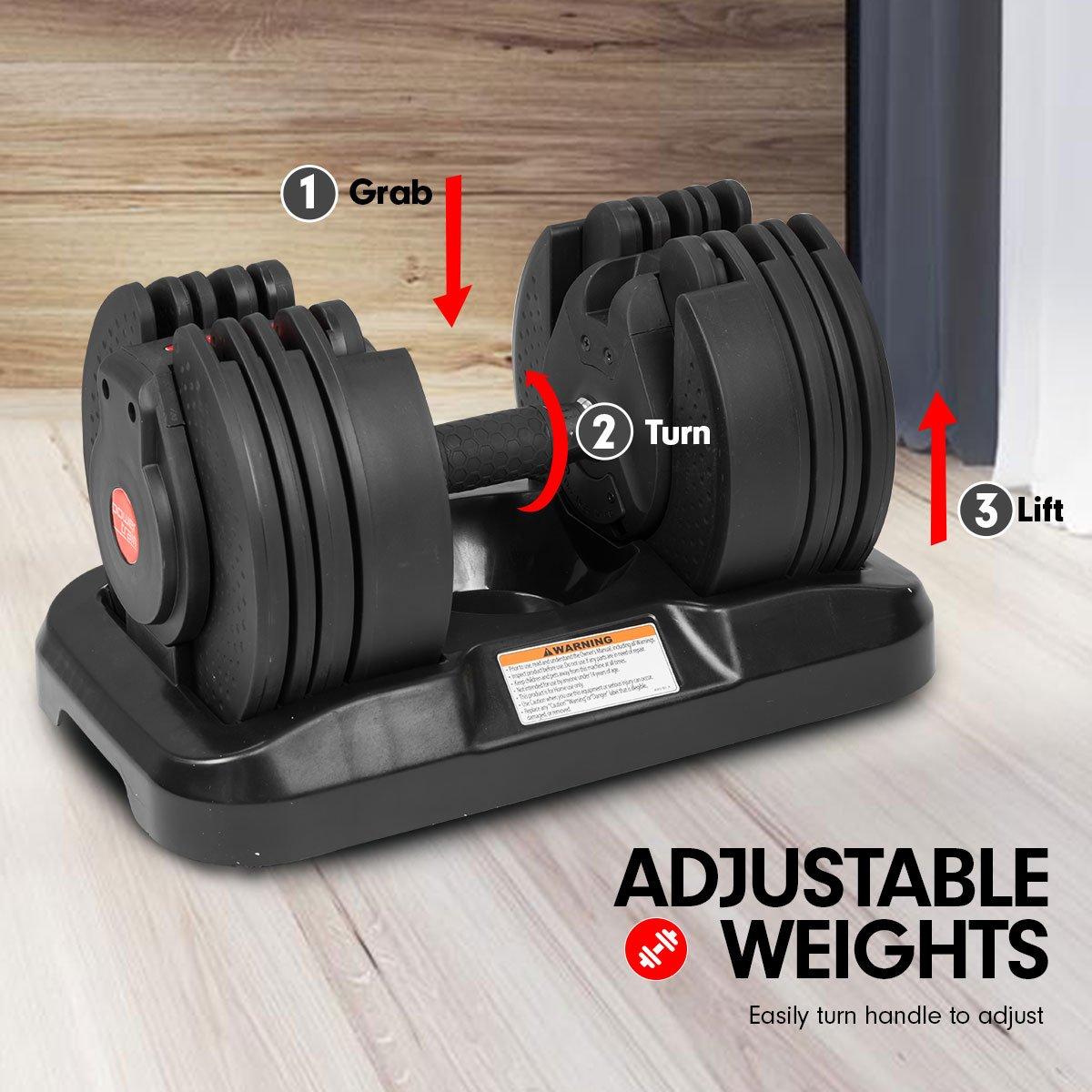 20kg Powertrain Gen2 Home Gym Adjustable Dumbbell