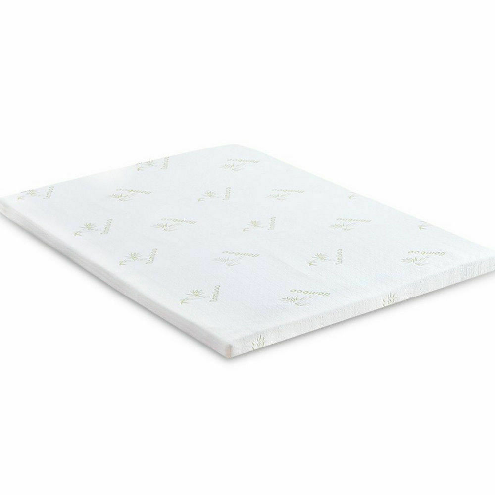 DreamZ 5cm Thickness Cool Gel Memory Foam Mattress Topper Bamboo Fabric Double