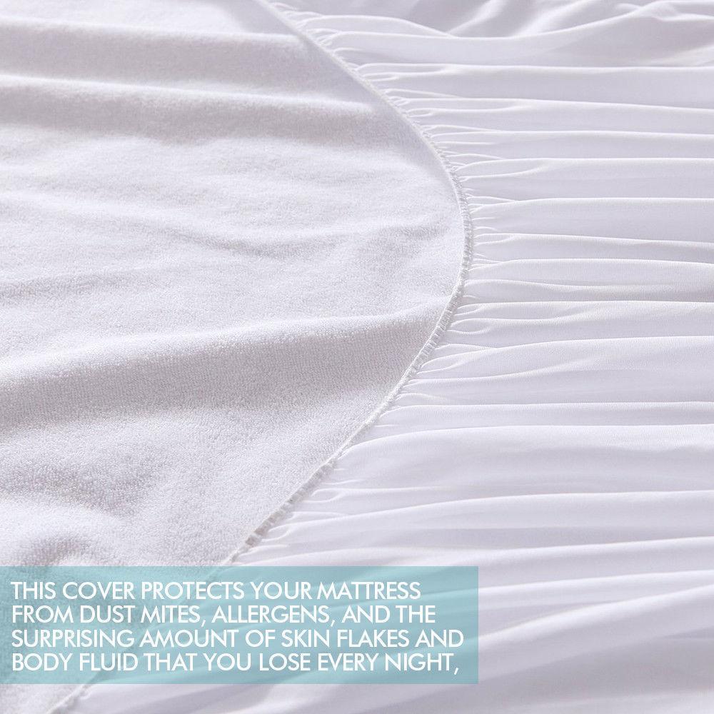 DreamZ Terry Cotton Fully Fitted Waterproof Mattress Protector in Single Size