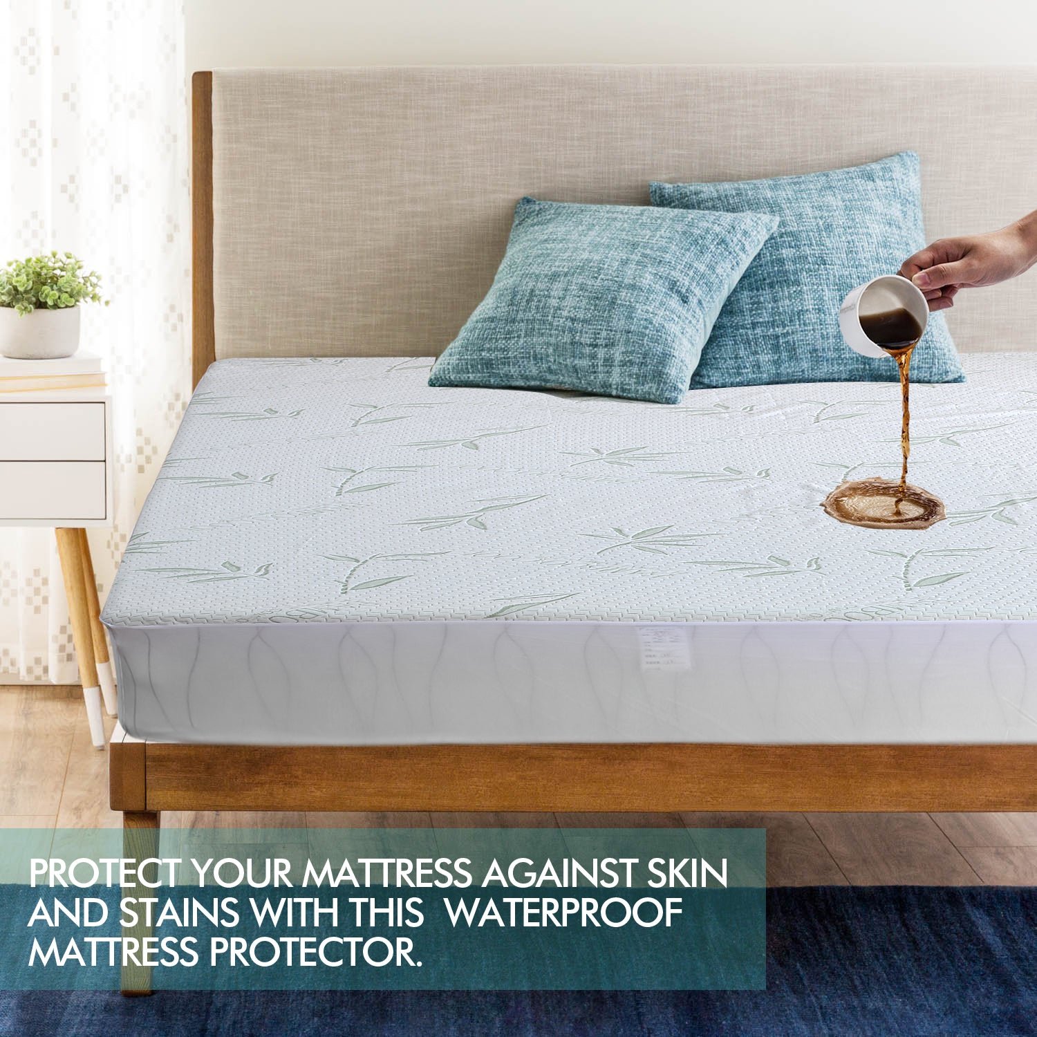DreamZ Fitted Waterproof Bed Mattress Protectors Covers Queen