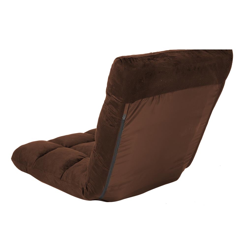 Adjustable Cushioned Floor Gaming Lounge Chair 100 x 50 x 12cm - Brown