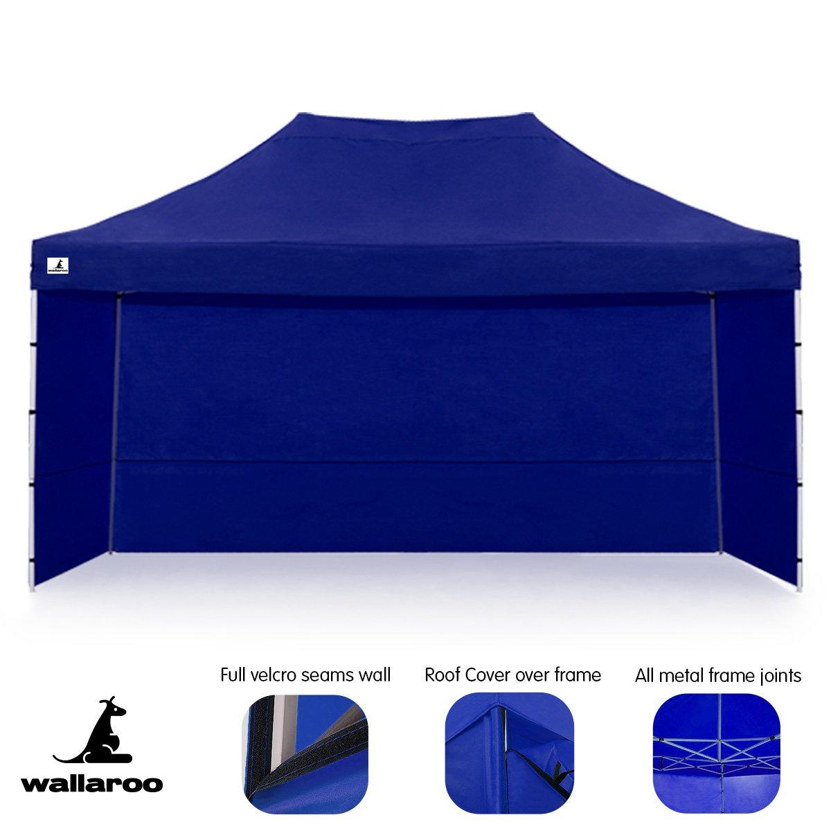 Gazebo Tent Marquee 3x4.5m PopUp Outdoor Wallaroo Blue