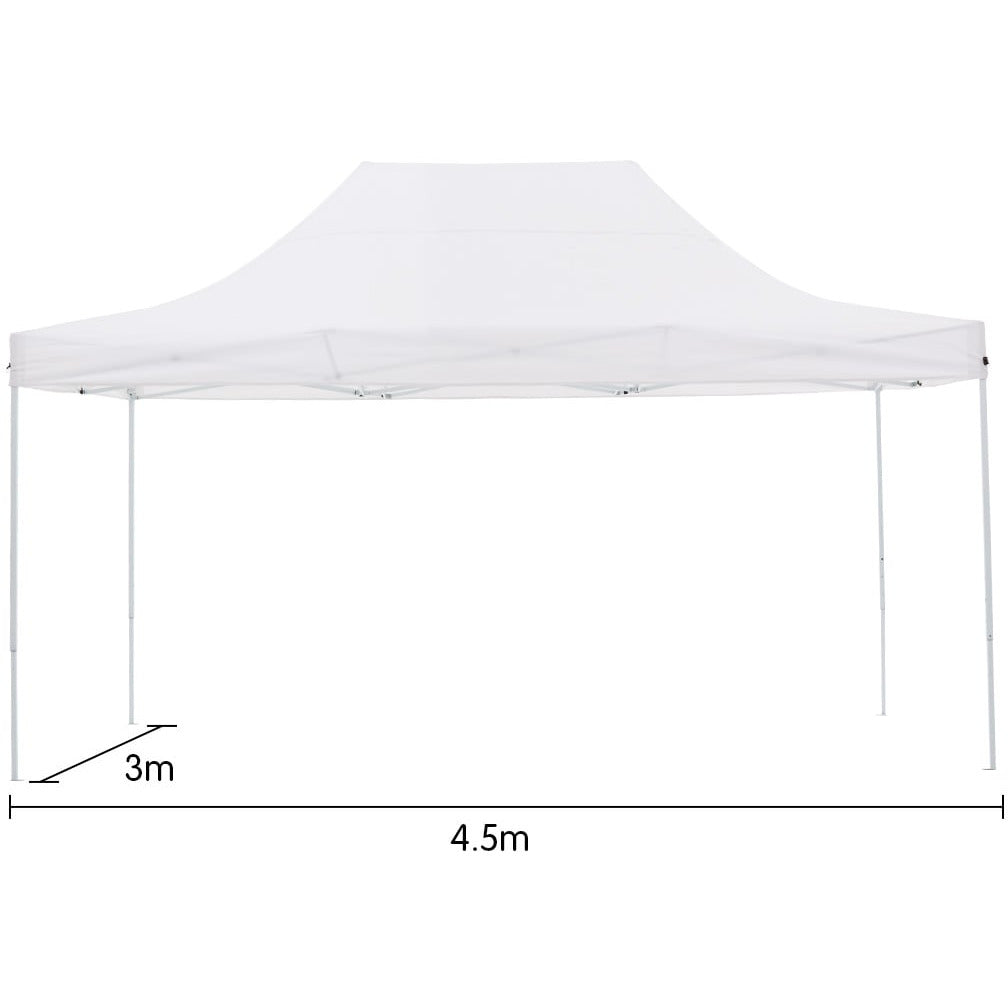 Gazebo Tent Marquee 3x4.5m PopUp Outdoor Wallaroo White