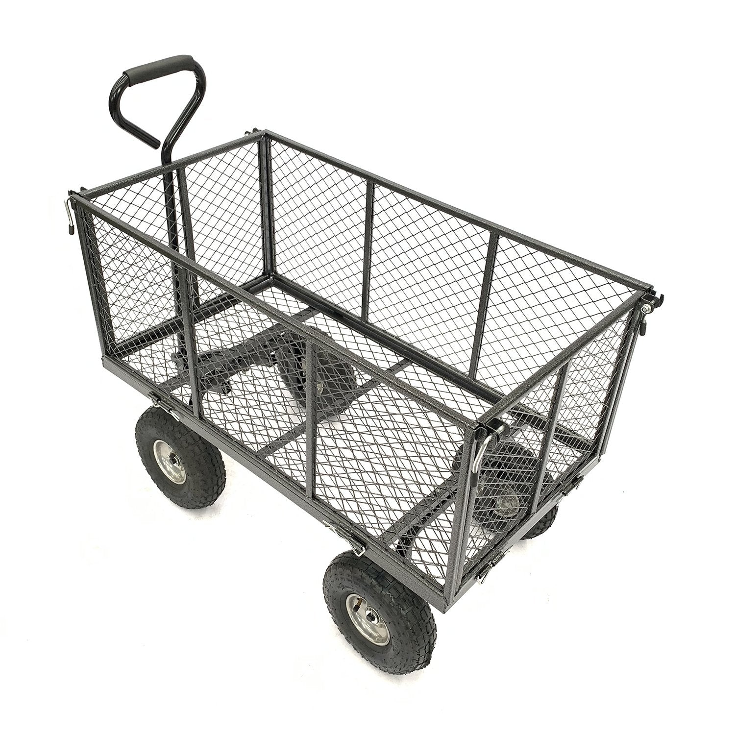 Steel Mesh Garden Trolley Cart - Hammer Grey