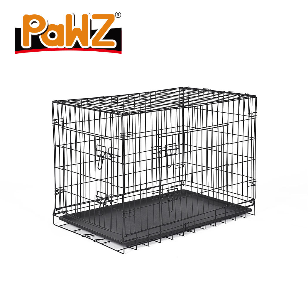 PaWz Pet Dog Cage Crate Kennel Portable Collapsible Puppy Metal Playpen 42&quot;