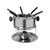 Classic Fondue Set 12pcs Stainless Steel Cheese Chocolate Dipping  6 Forks