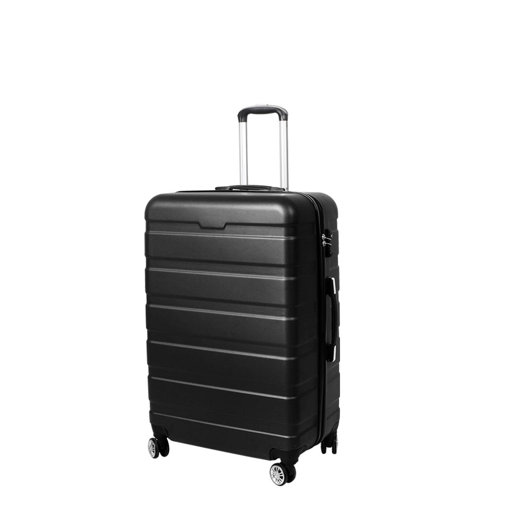 Slimbridge 28&quot; Luggage Suitcase Trolley Travel Packing Lock Hard Shell Black