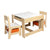 BoPeep Kids Table and Chairs Set Storage Box Toys Play Desk Wooden Study