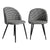 Levede 2x Dining Chairs Kitchen Cafe Lounge Chair Sofa Upholstered Padded Seat