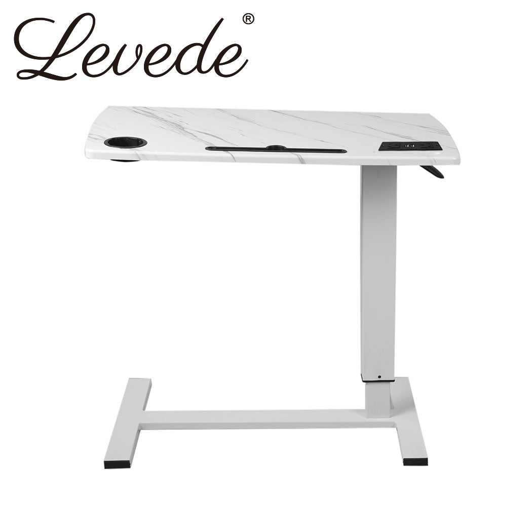 Levede Standing Desk Height Adjustable Sit Stand Office Computer Table Shelf USB